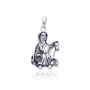 Celtic Epona Silver Pendant TPD964 - Jewelry